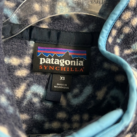 Rare Patagonia LW Synchilla Snap-T Pullover Sunshine Dye Hz New Navy - Picture 4 of 8